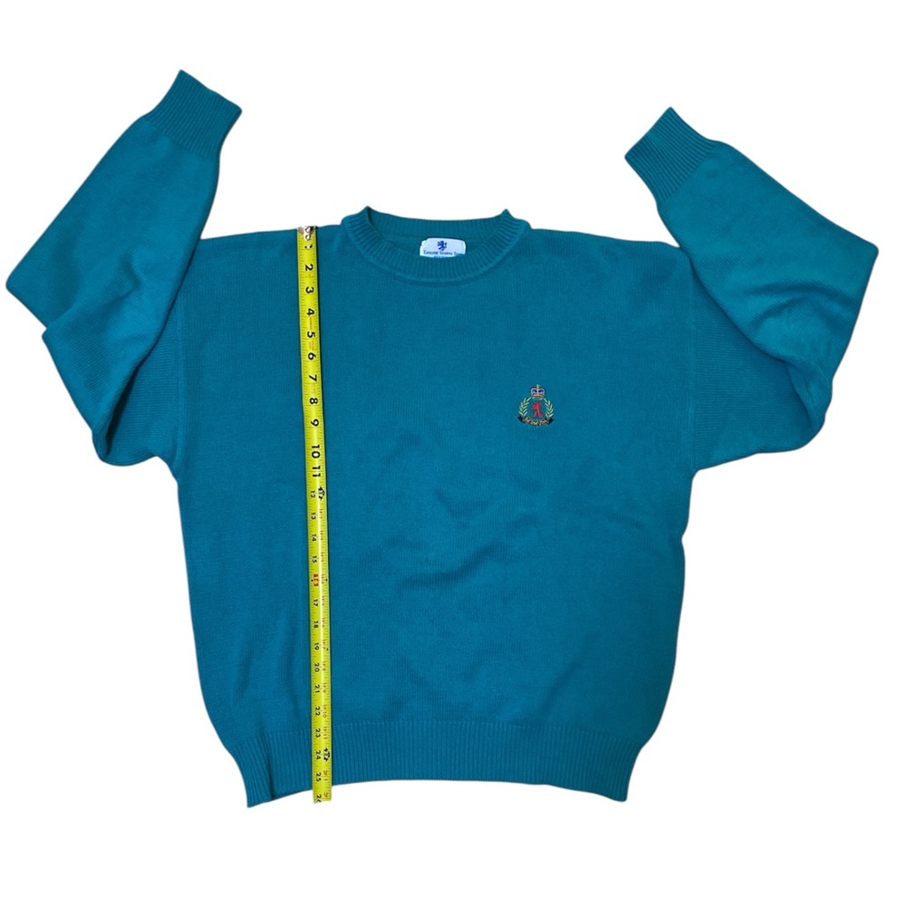 Vintage Islander Cotton For The English Sports Shop Burmuda Turquoise Size Large